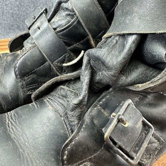 Vintage Double H Brand Military Tanker Combat Jump Boots Size 8.5D Black Read - Picture 10 of 16